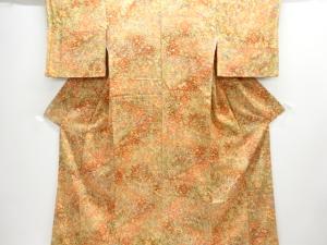 草花模様小紋着物